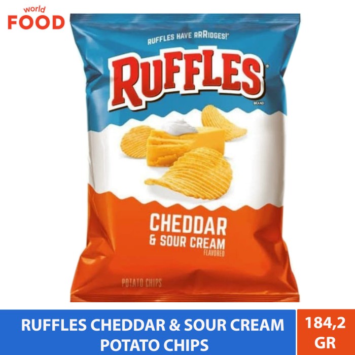 

[SUKSES] RUFFLES CHEDDAR & SOUR CREAM POTATO CHIPS