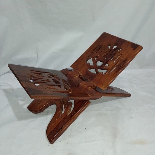 

termurah Rekal Al-qur'an Kayu Jati Ukir Ukuran Jumbo ( XL )