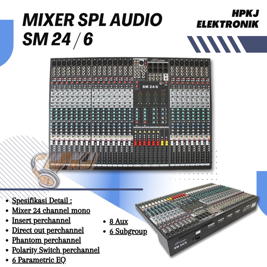 MIXER SPL AUDIO SM 24 / 6 SPL Audio Mixer SM 24/6