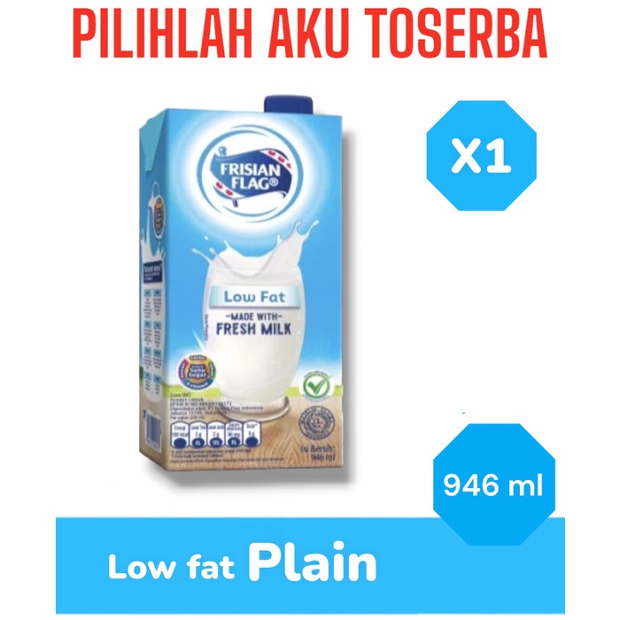 

Susu Frisian Flag LOW FAT PLAIN 1 LITER - ( ISI 1 PCS )