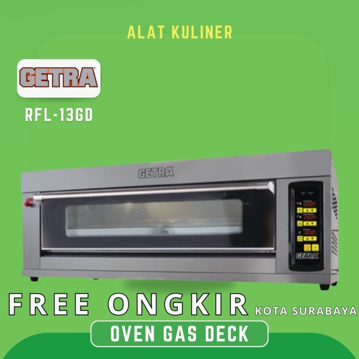 Gas Oven Bakery Getra Rfl-13gd Oven 1 Deck 3 Tray Oven Pemanggang