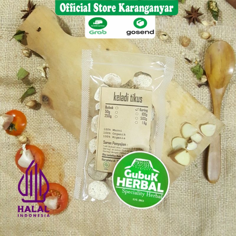 

KELADI TIKUS KERING 1 KG / Typhonium Flagelliforme / MURNI / JSR / REMPAH