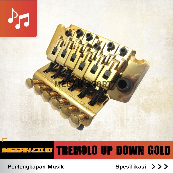 TREMOLO GITAR ELEKTRIK UP DOWN GOLD / TREMOLO UP DOWN GOLD AG973