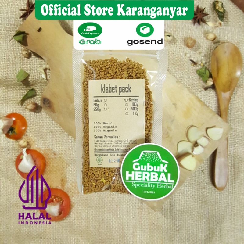 

BIJI KLABET KERING 500 GRAM / Trigonella Foenum/Graecum / MURNI / JSR / REMPAH