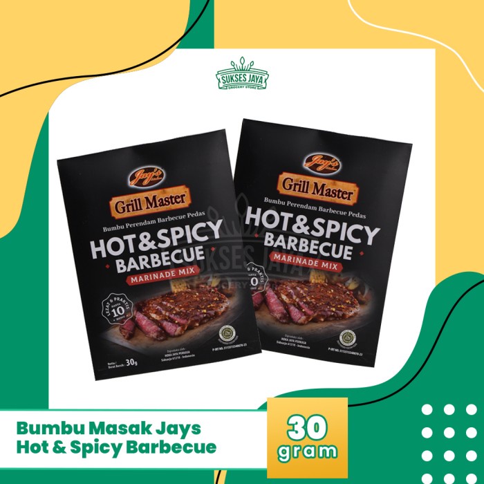 

Bumbu Masak Barbecue Pedas Hot & Spicy 30 Gram