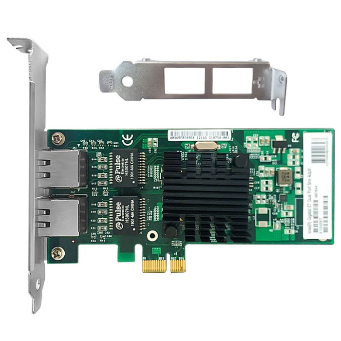 LAN Card 2 Dual Port Intel PCIE Gigabit Ethernet Network PCI Express