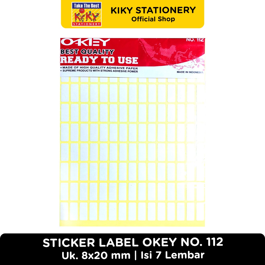 

Okey Label Harga / Sticker Label No.112 ( 8 x 20mm )