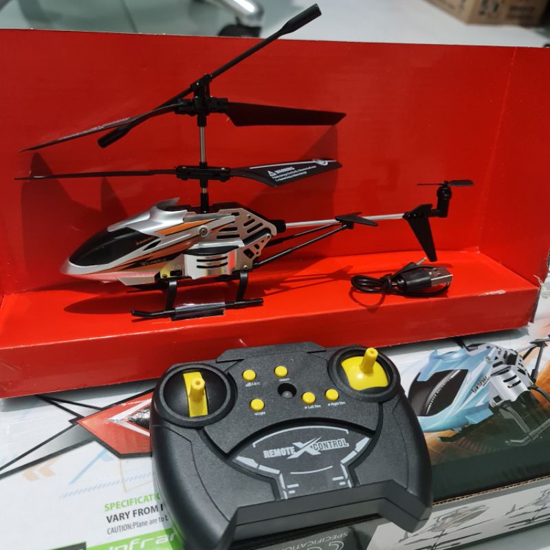 Rc Helicopter Hbr2 3.5 Channel Tahan Banting Heli Vast Gyro Chip Fall Resist Two Blade
