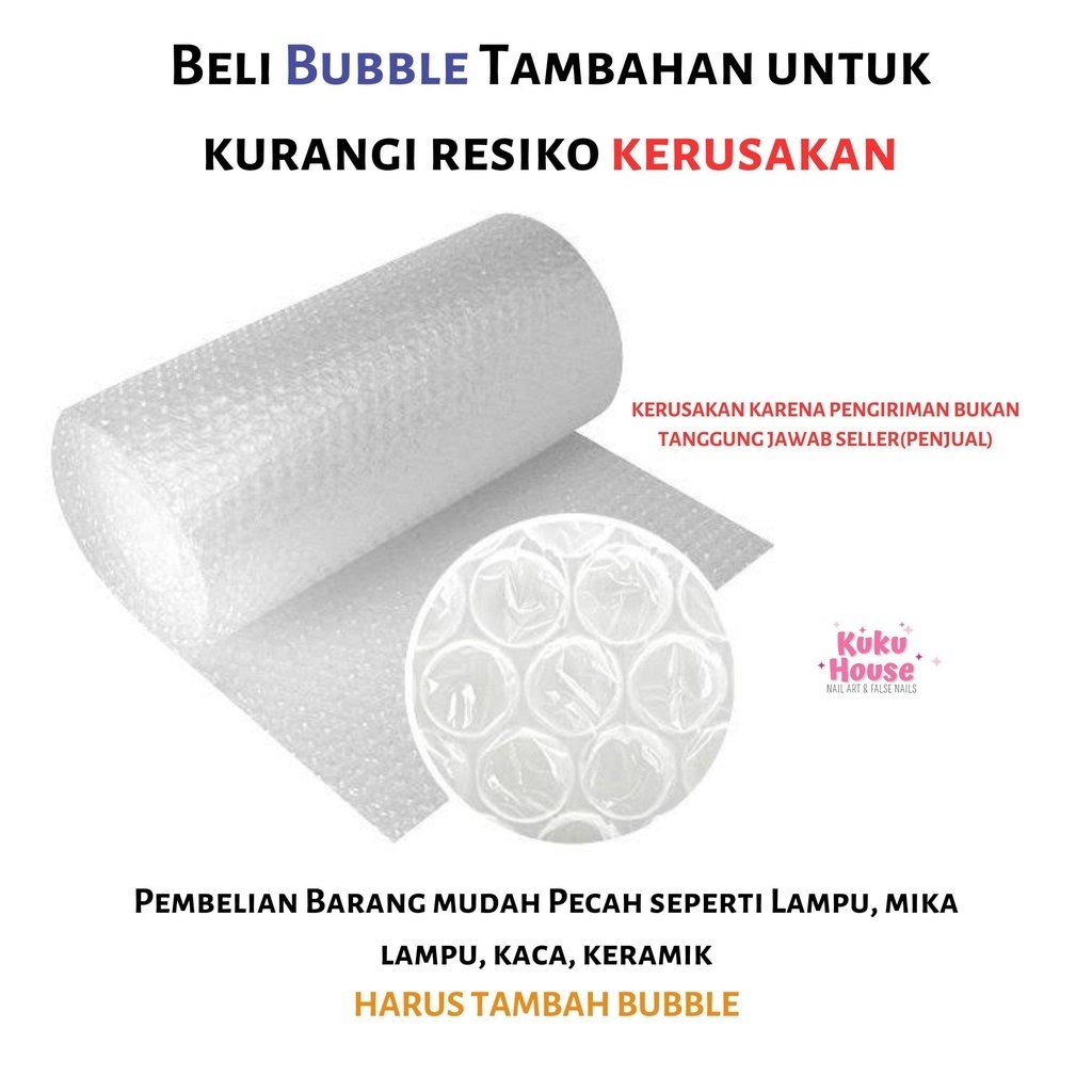 

Extra Packing + Bubble Wrap | Tidak dijual terpisah Kukuhouse