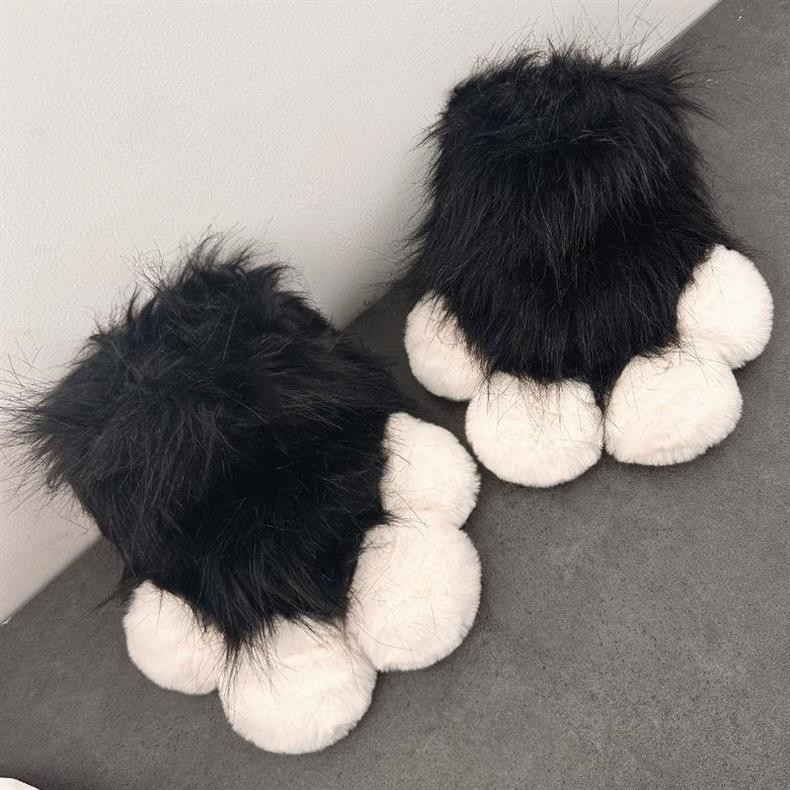 Kig Fursuit Kigurumi Furry Cat Paw Gloves Cosplay Costume Wearable Furry Fursuit Animal Cat Paw Comi