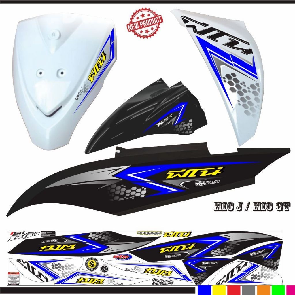 STIKER MOTOR MIO J / MIO GT STRIPING TERKEREN TERLARIS