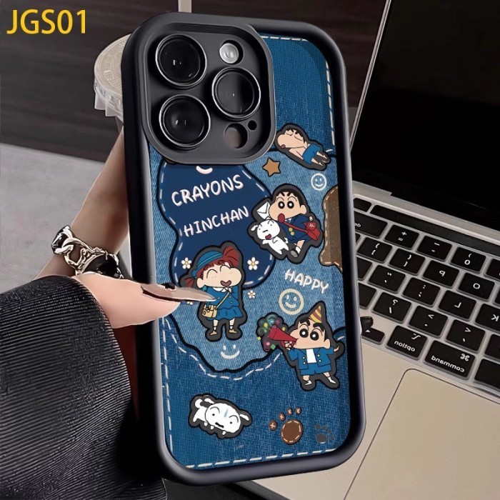 CASING HP FOR OPPO A36 A60 A78 A77S A76 A74 A71 A83 A98 A96 A95 CASE SILIKON DENIM JEANS -BCC - JGS0