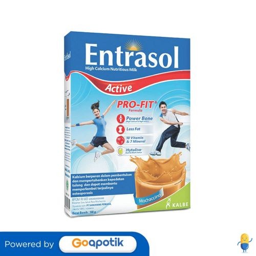 

Entrasol Active Susu Rasa Mochachino Box 160 Gram