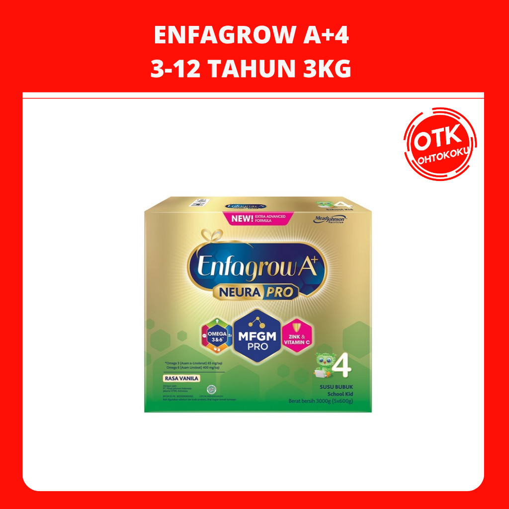 

Enfagrow A+ 4 3 kg Susu Formula 3-12 Tahun