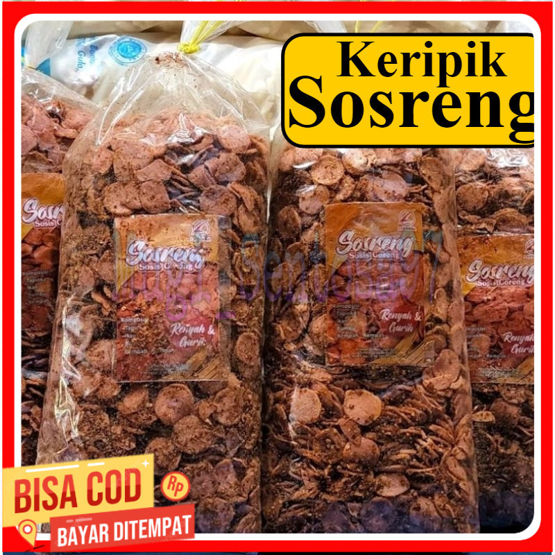 

keripik SOSRENG 1kilogram sosis goreng pedas