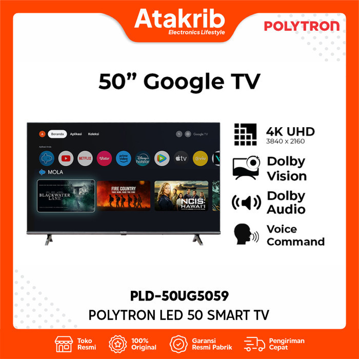 POLYTRON LED 50 PLD-50UG5059 4K UHD Smart Google TV