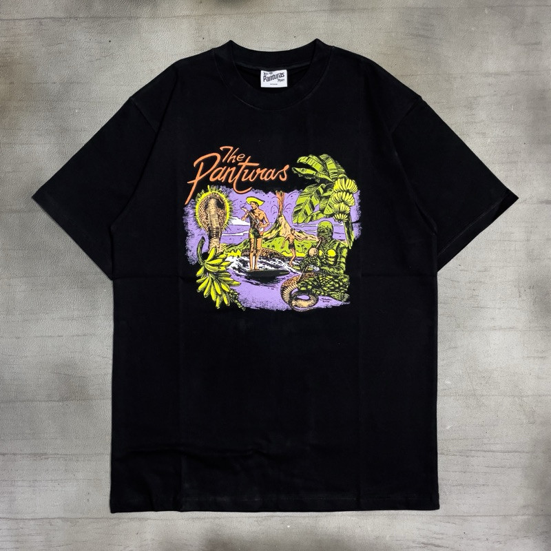 The Panturas - Shaka Tropical | Tshirt Black Original Merchandise
