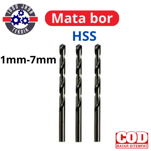 HSS DRILL MATA BOR BESI HSS Mata Bor Besi Baja Hss 1MM-7MM HSS DRILL MATA BOR BESI HSS 1mm 1,5mm 2mm