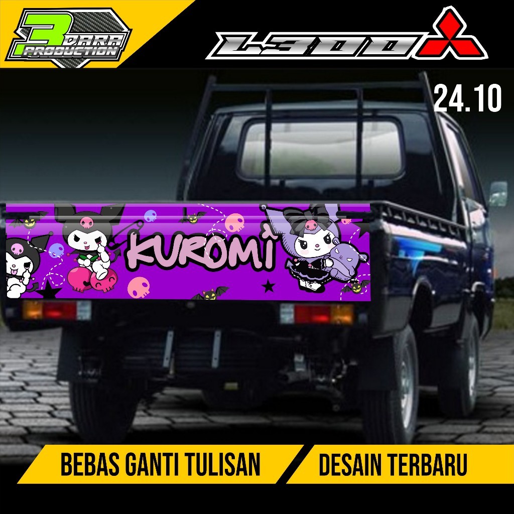 (Cod) Stiker Decal Pintu Belakang L300 Stiker Pintu Bak Belakang L 300 Kode 24.10