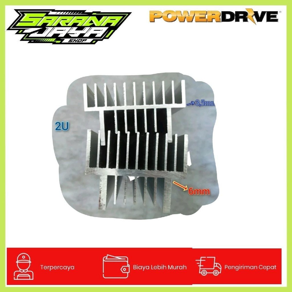 PENDINGIN HEATSINK / HS BU LOCAL 2U 30 CM TEBAL