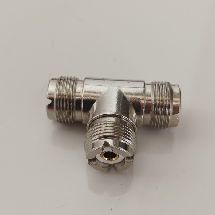 HBBS99 KONEKTOR T PL 3 FEMALE UHF TRIPLE FEMALE