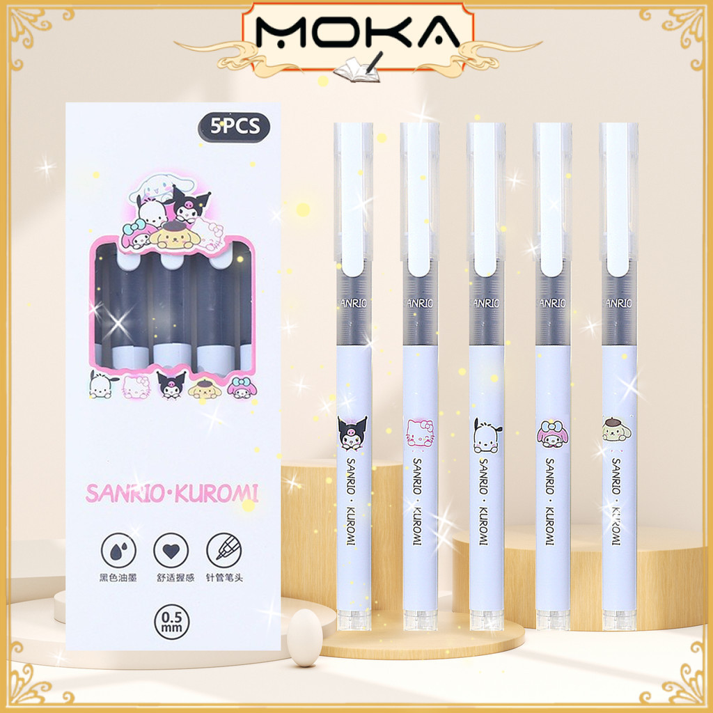 

MOKA PULPEN GEL CAIR DENGAN UJUNG RUNCING 0,5 MM TINTA HITAM MOTIF SIMPLE KAWAII MKP146