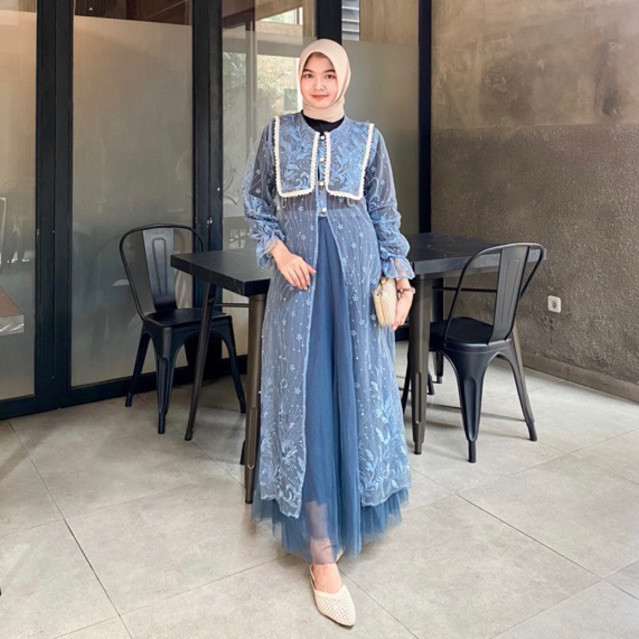 KS59 QOME - Tunik Bruklat / Tunik Chloe / Tunik Bunga