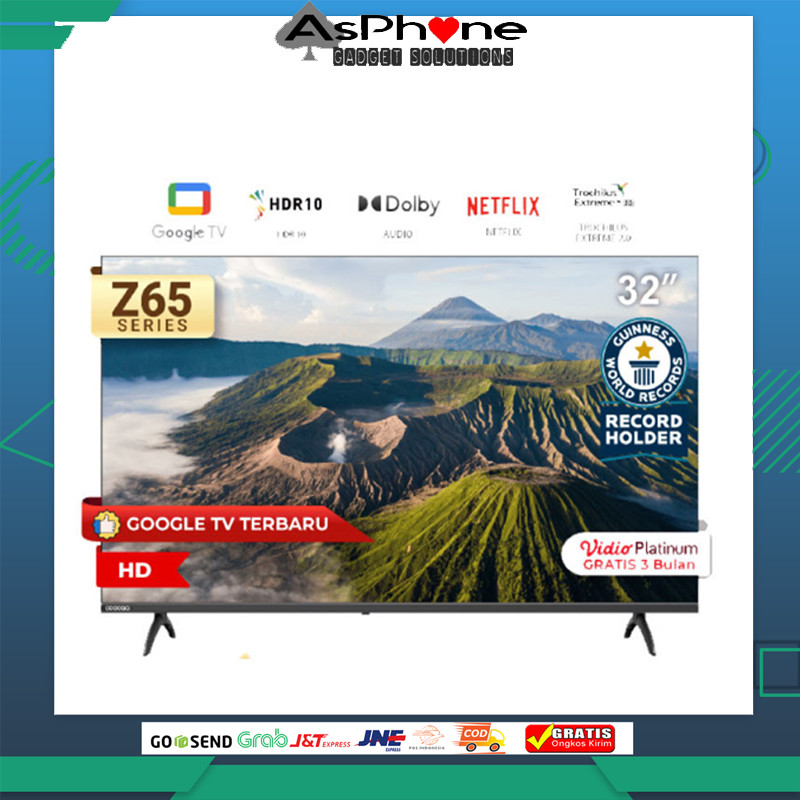 GOOGLE TV COOCAA 32 inch - OS Google - Smart TV - 2K LED Find My Remote Technology (COOCAA 32Z65)