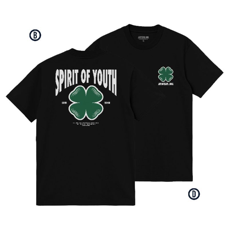 ARWEAR T-Shirt SOY CLOVER Black