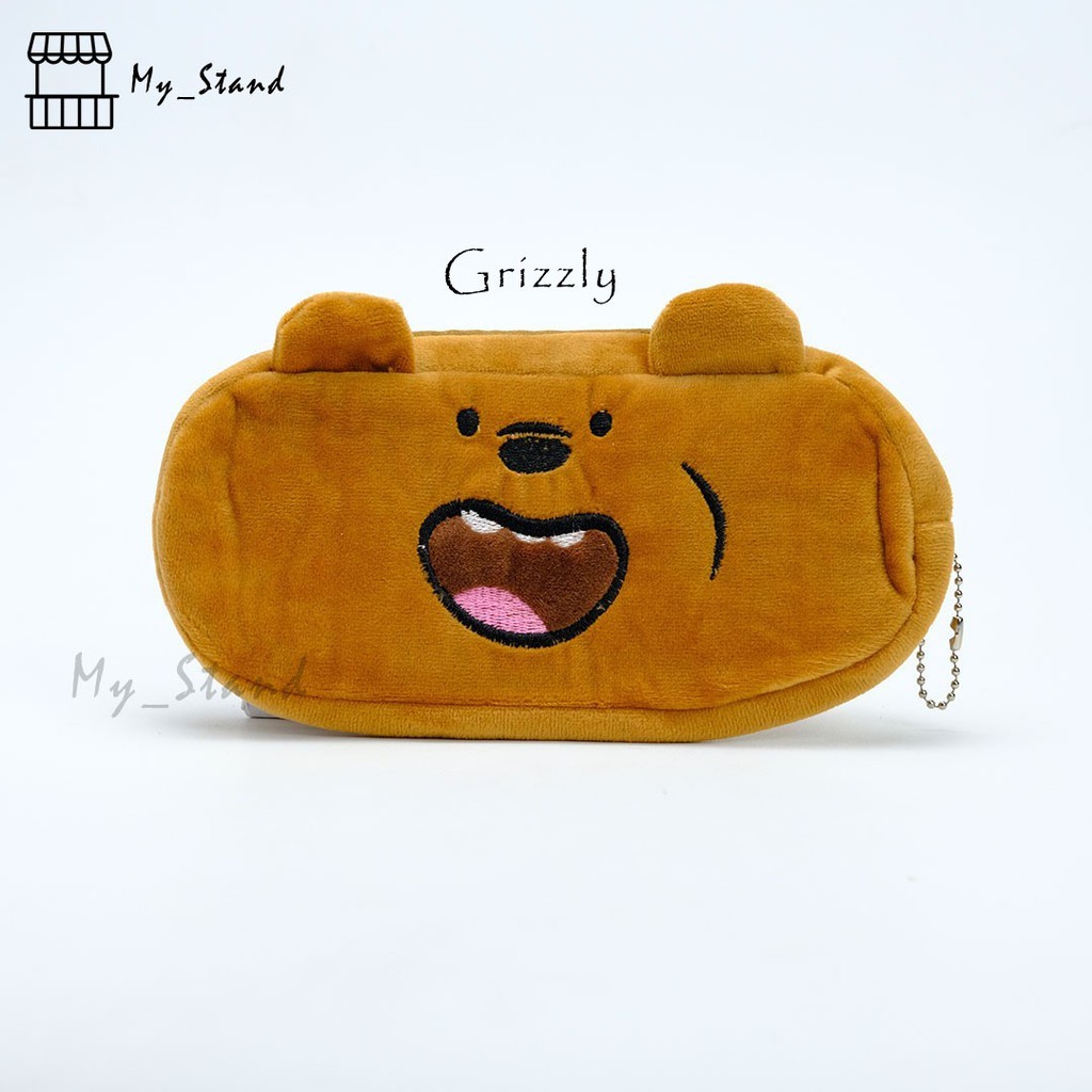 

Kotak Pensil Plushy WBB We Bare Bear Plush Tempat Pensil Wadah Pensil Kostak Pouch makeup Kosmetik
