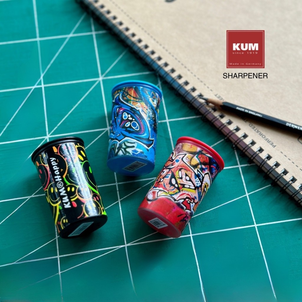 

KUM Sharpener 1870 Container Pencil 2 Hole Graffiti Rautan