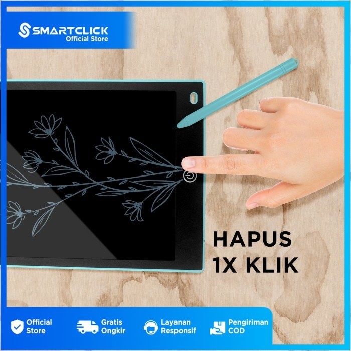 

LCD Writing Board Drawing Tablet Papan Tulis Gambar Anak 12 inch - Pink