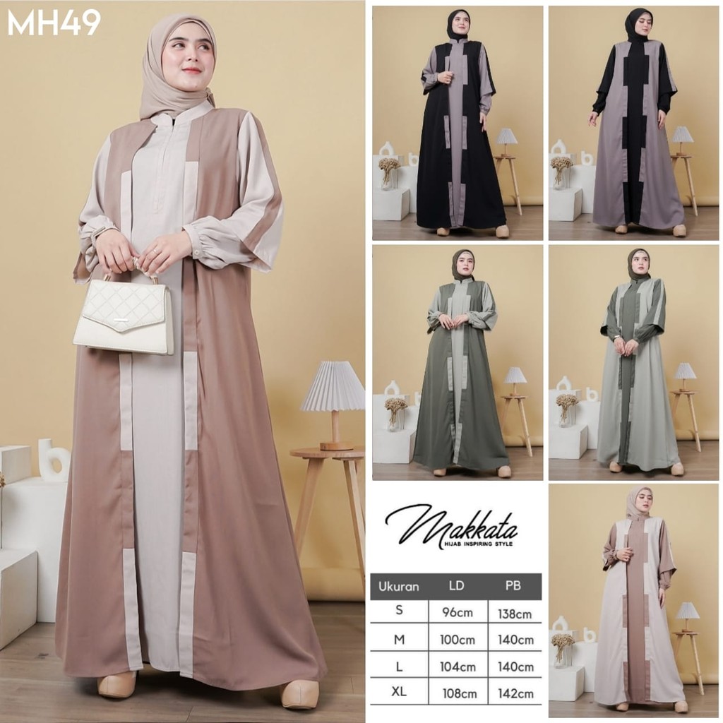 GAMIS MAKKATA MH49 | GAMIS DEWASA | GAMIS LEBARAN | GAMIS POLOS