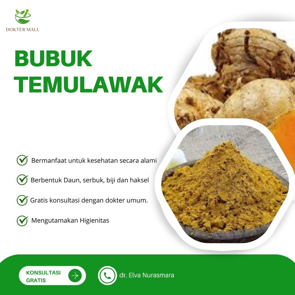 

BUBUK SERBUK POWDER TEMULAWAK MURNI 250 GRAM