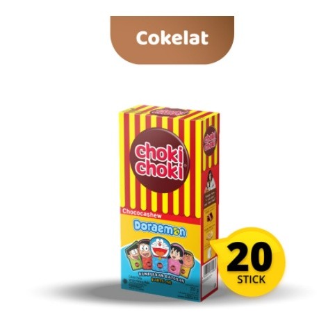 

HM ~ 1 PACK CHOKICHOKI CHOCOCASHEW CHOKI CASHEW PASTA COKLAT SNACK CHOCOLATE CEMILAN ANAK MAKANAN RINGAN GROSIR MURAH BISKUIT WAFER KUE EDISI DORAEMON NUSSA POKEMON GR DUS BOX 1gr.