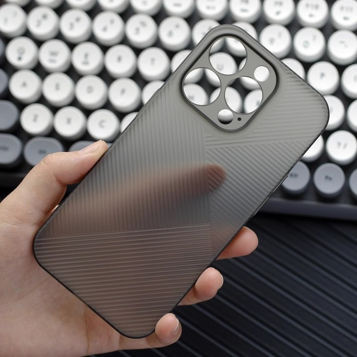 Superslim Hard Case iPhone 15 14 13 Biasa Pro Max Promax Hardcase Slim Casing Ultra Thin Fit Cover M