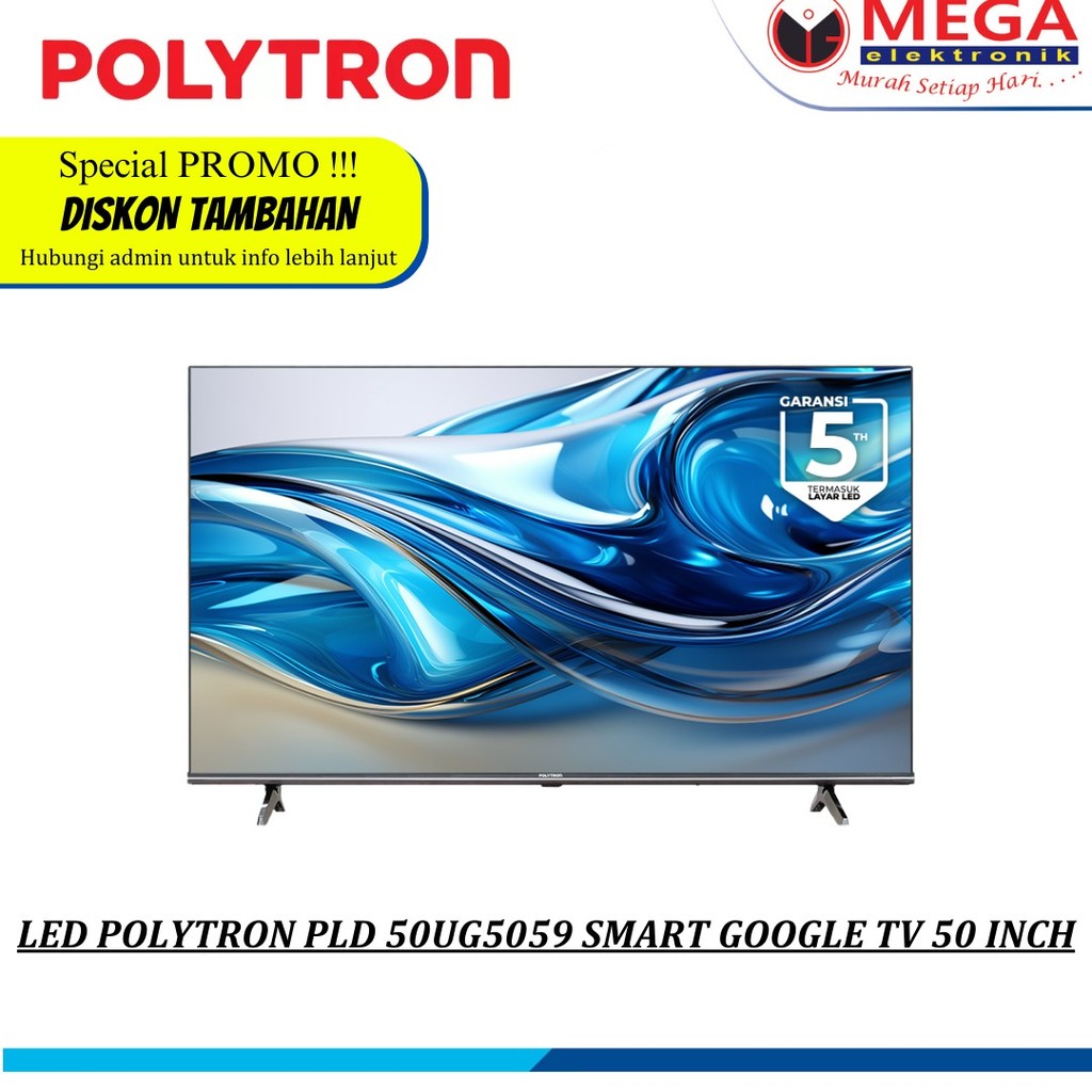 LED POLYTRON PLD 50UG5059 SMART GOOGLE TV 50 INCH