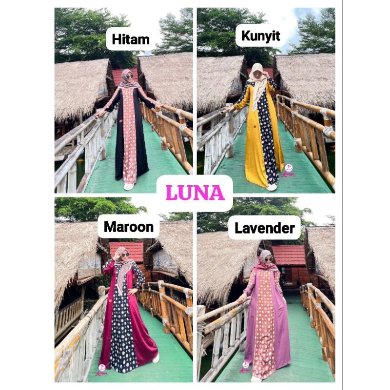 LUNA Gamis Bathik colet Twill original