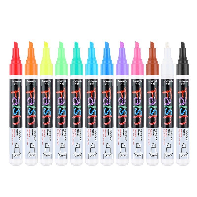 

8/12 Pcs Liquid Chalk Marker Pens 8/12 Colors Highlighters Erasable Writing Board Glass Window Art Marker Pens