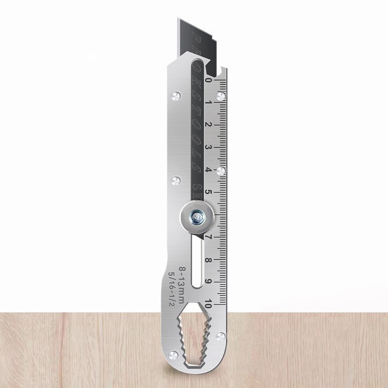 

Cutter Besi Stainless Steel Multifungsi 9in1 Pisau Cutter 15mm Pemotong Serbaguna Anti Karat