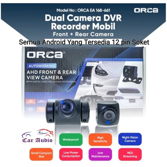 Kamera DVR Head Unit Android ORCA PRO+ Camera DVR Head Unit Android