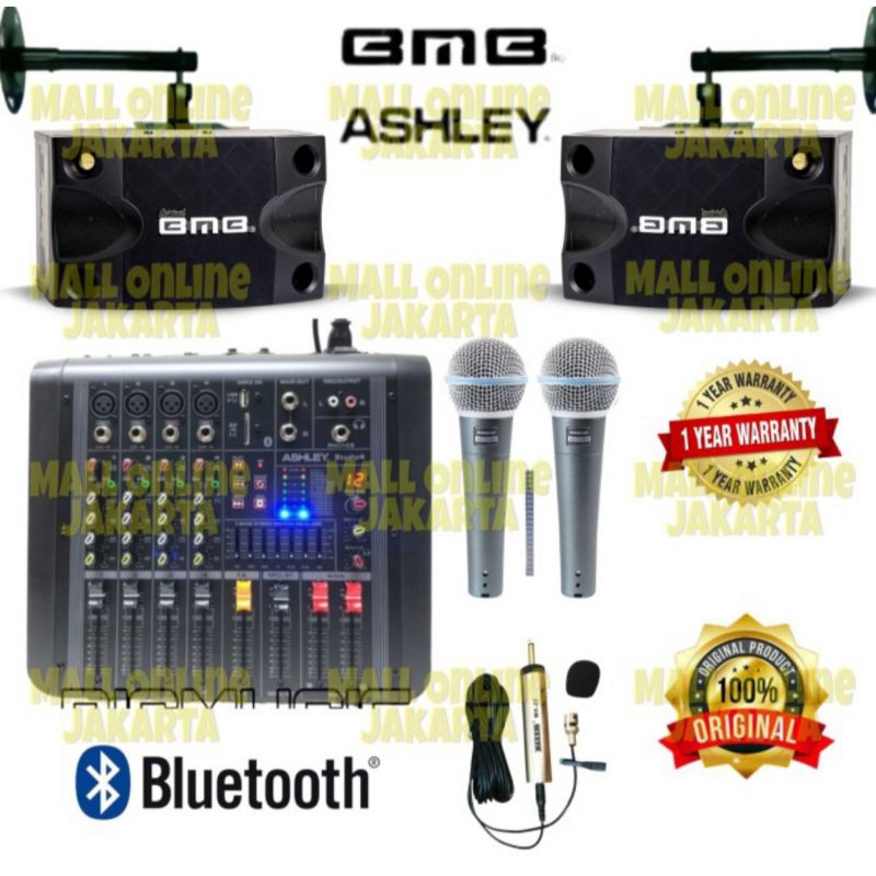 Paket sound system BMB 8inch indoor Original Garansi Resmi