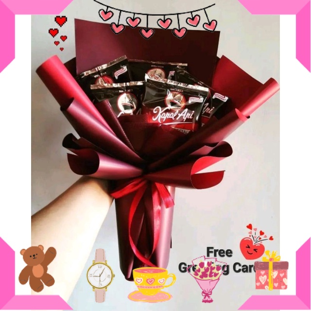

HAMPERS BAYI ANAK MUDA REMAJA PACAR ISTRI BIKIN ROMANTIS ANNIVERSERY/ Buket Kopi untuk Cowok Cewek - Buket Hadiah - Wisuda - Sidang - Kado Ulang Tahun / ULTAH LAHIRAN WISUDA JADIAN