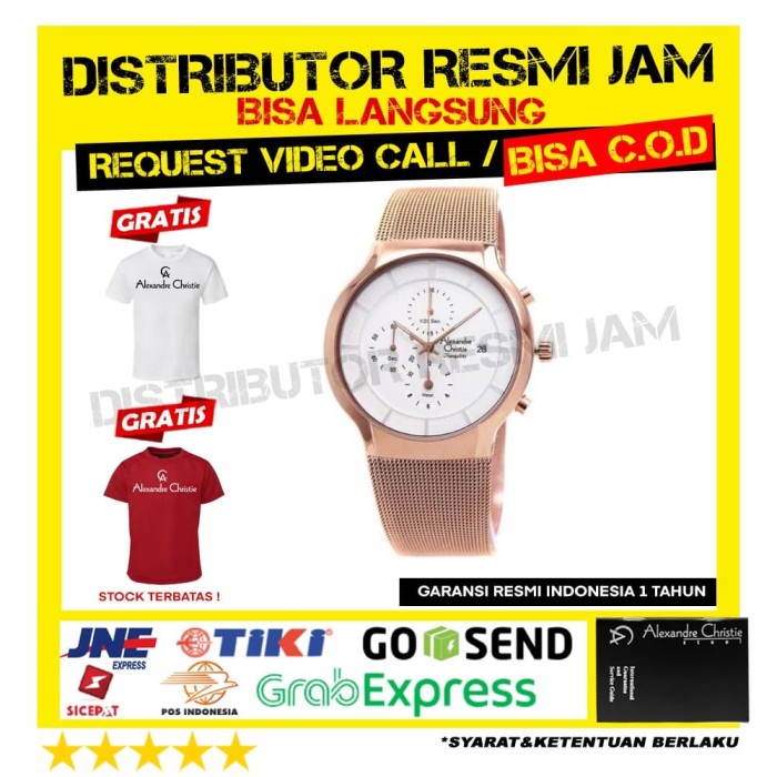 JAM TANGAN ALEXANDRE CHRISTIE AC6245 6245BF 6245 GARANSI RESMI 12BULAN