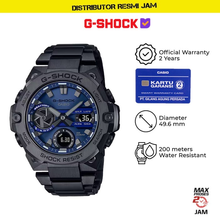 GShock GST-B400BD-1A2DR GST-B400 GSTB400BD GSTB400 Garansi Resmi 2 Thn