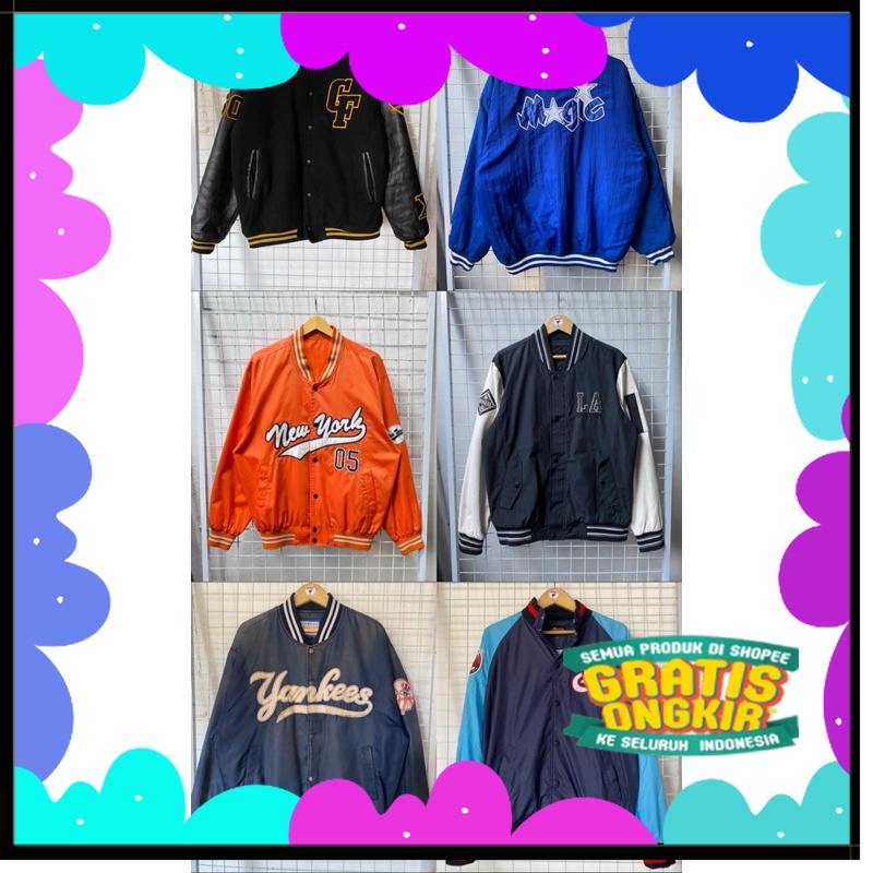 Vintage Varsity Jacket Leather NBA/ Special Armour