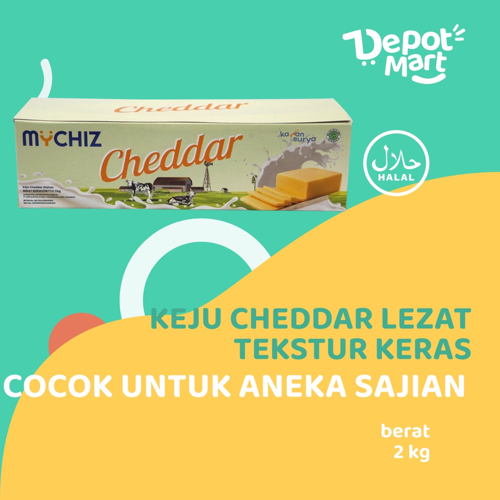 

Mychiz Cheddar 2 Kg Cocok untuk Martabak, Isian roti dll