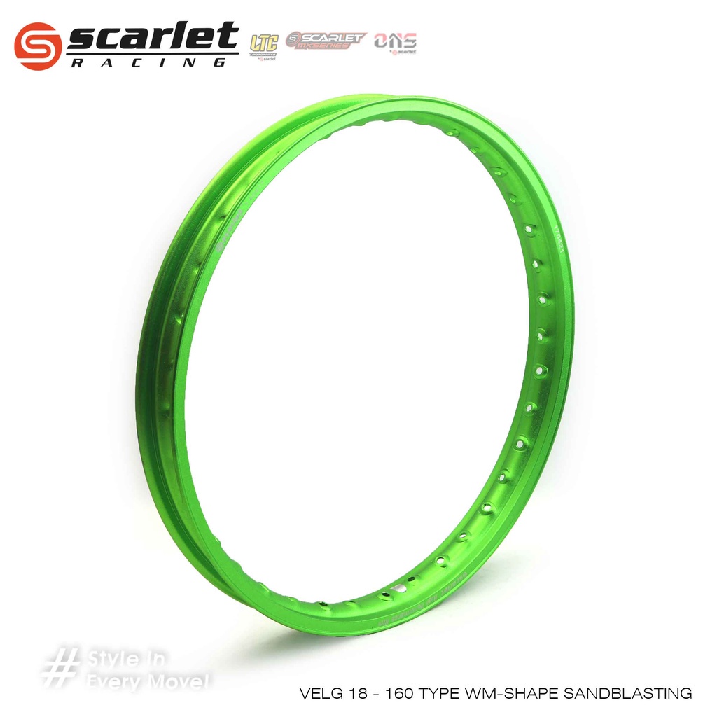 Scarlet Racing - Velg Pelek Rim Alloy Ring 18 160 Sandblast