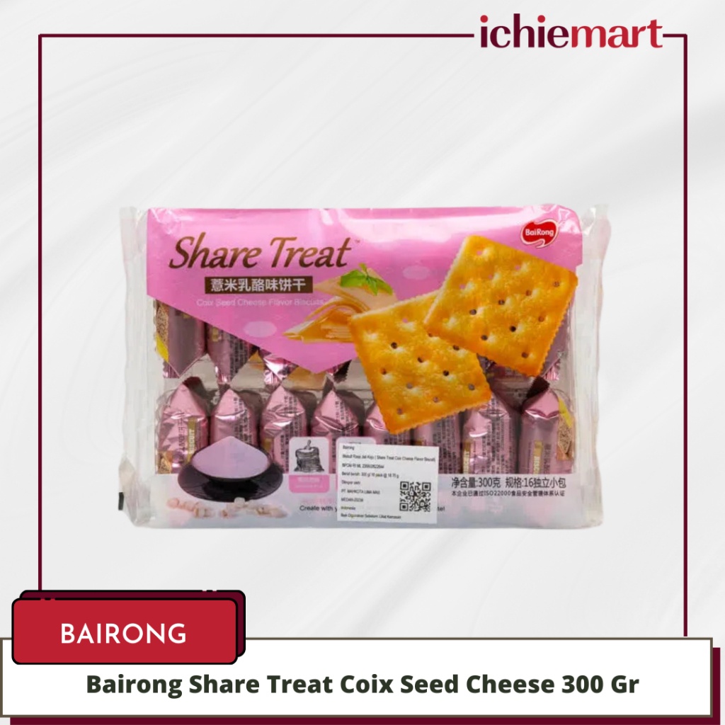 

Biskuit Bairong Share Treat Coix Seed Cheese 300 Gr