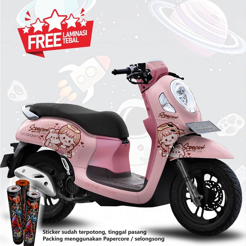 Decal scoopy karbu 2010 - 2023 FULL BODY (Free Keychain)